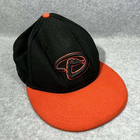 Arizona‎ Diamondbacks Hat New Era 59 Fifty Fitted 7 3/8 Black Wool Blend READ - Picture 7 of 14